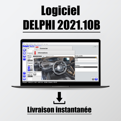 Delphi DS150E 2025 V1, Valise diagnostic et logiciel Delphi 2021 en français.
